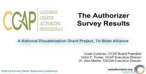 CCAP Authorizer Survey Results And the Alliance Project Presentation