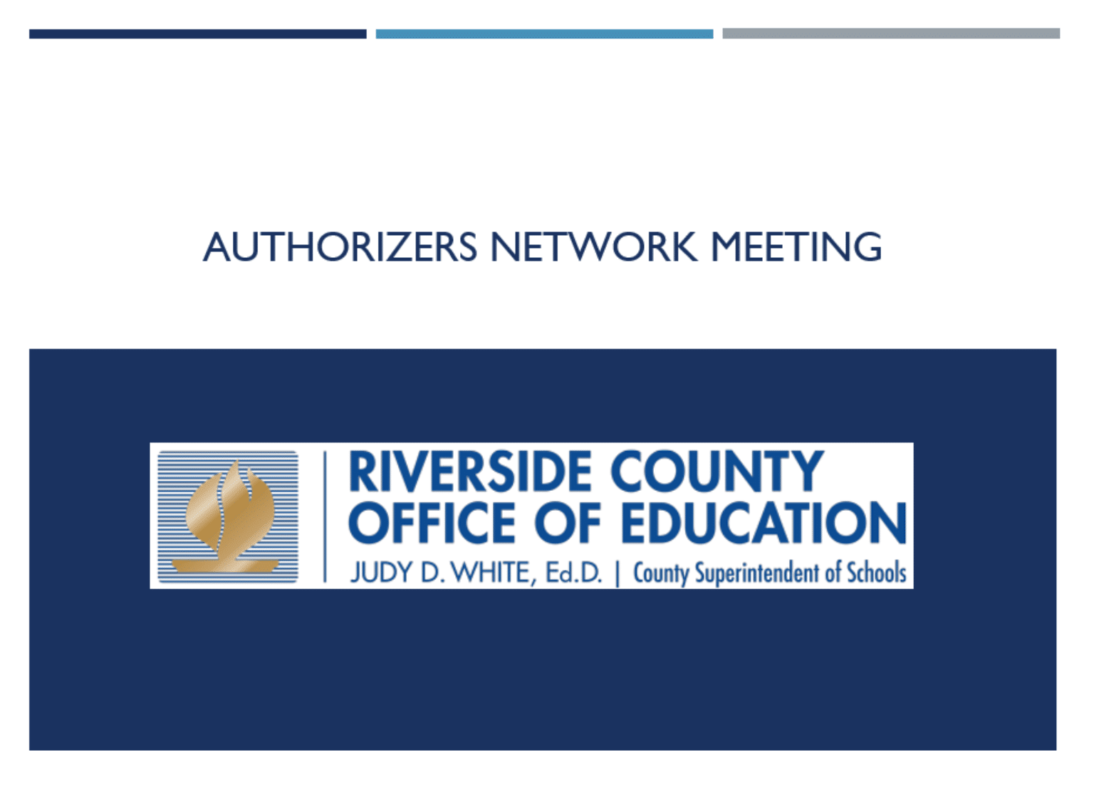 Riverside County Charter School Network Meeting California Charter