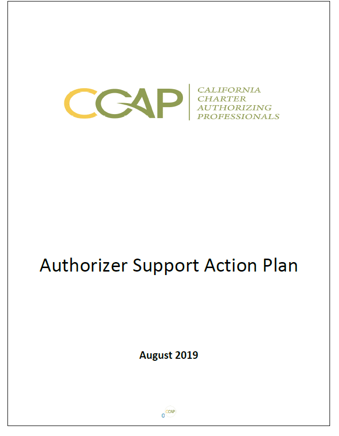 Authorizer Support Action Plan - California - CCAP