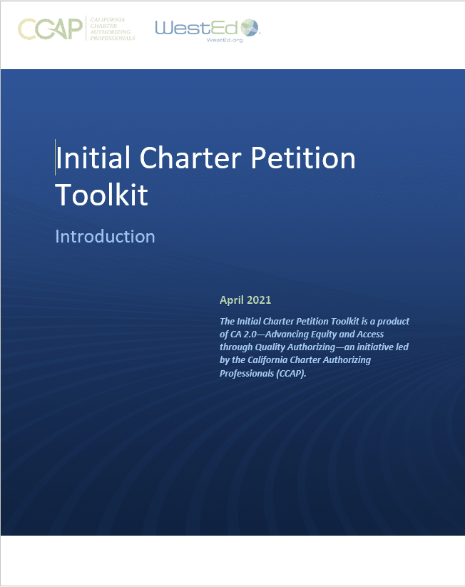 Initial Charter Petition Toolkit: Introduction - CCAP
