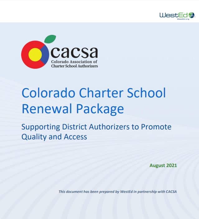 Colorado Charter School Renewal Package - CCAP