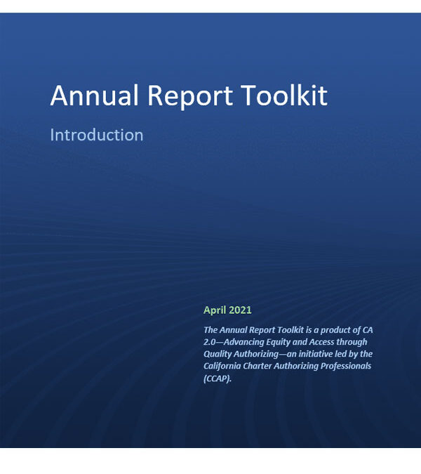 Annual Report Toolkit: Introduction