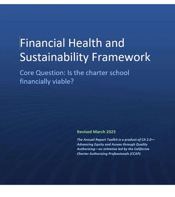 Annual Report Toolkit: Financial Health and Sustainability Framework