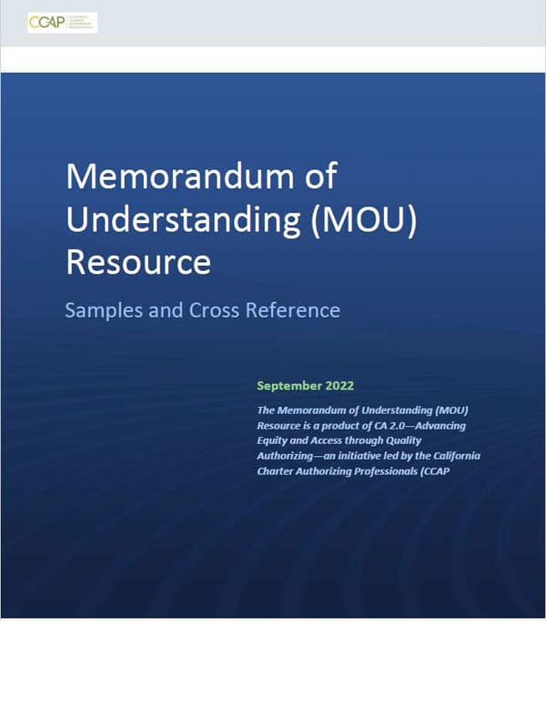 Memorandum of Understanding (MOU) Resource: Samples and Cross Reference