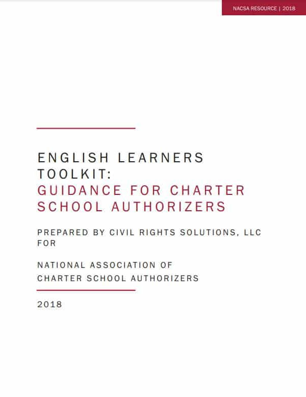 English Learners Toolkit: Guidance for Charter School Authorizers