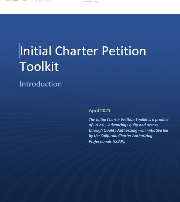 Initial Charter Petition Toolkit: Introduction