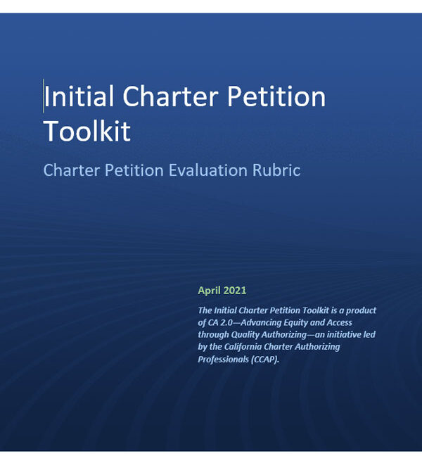 Initial Charter Petition Toolkit: Charter Petition Evaluation Rubric