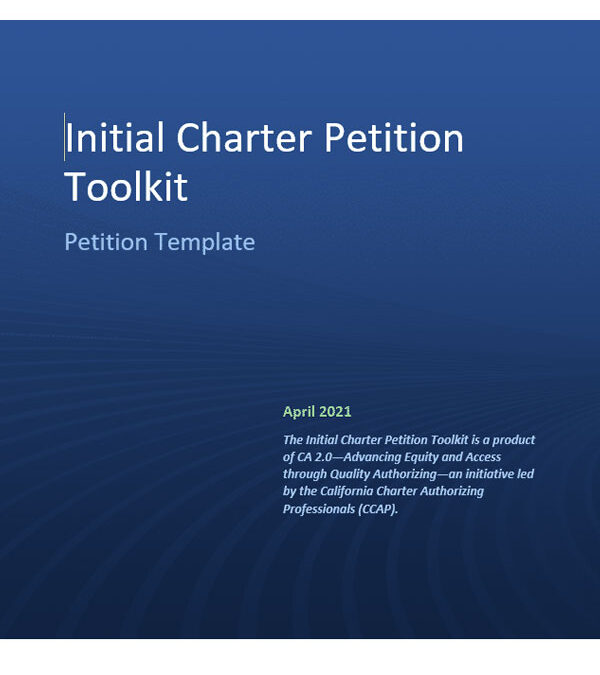 Initial Charter Petition Toolkit: Petition Template